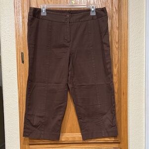 Nine West Brown Capri - Size 12